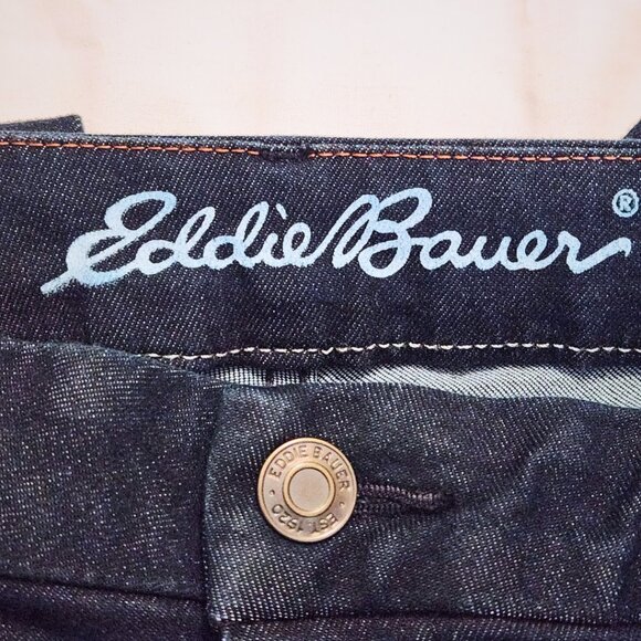 Eddie Bauer Dark Trouser Jeans | Y2K Professional Style | Tencel Blend | Size 8 - Picture 8 of 13